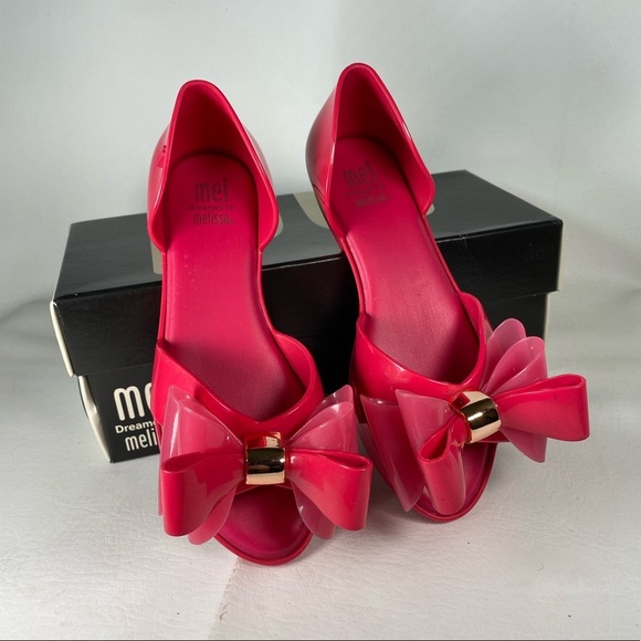 Mel by Melissa Other - Little girls 12 Mel subduction II dark pink flat sandal